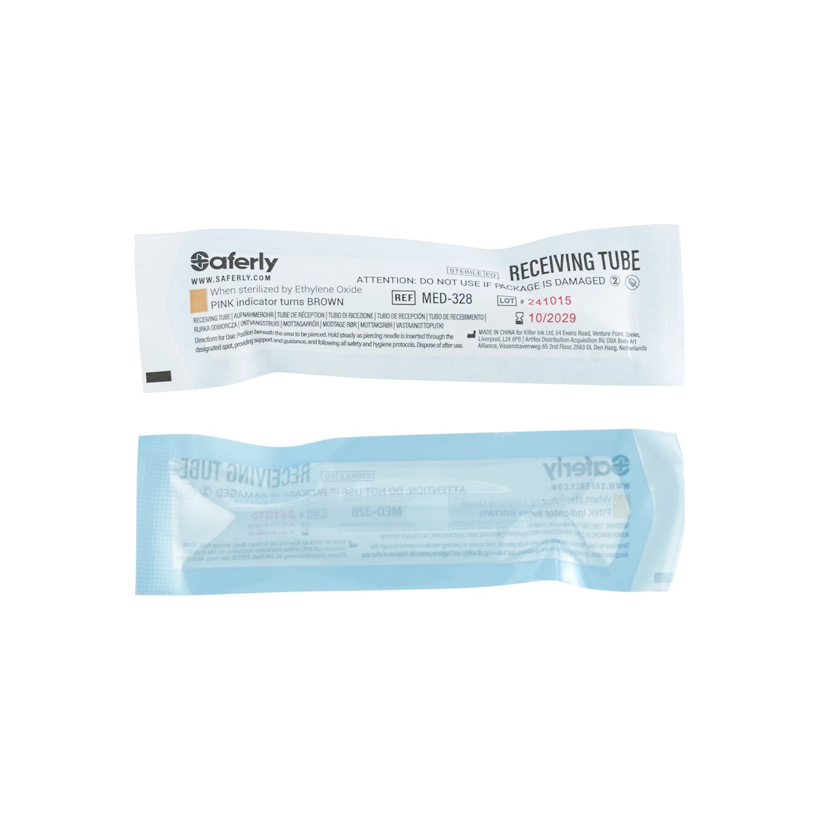 Saferly Plastic Disposable 0g Receiving Tubes — Box of 50Saferly Plastic Disposable 0g Receiving Tubes — Box of 50