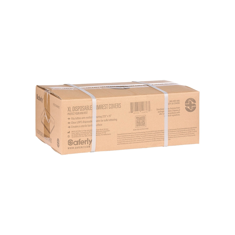 Saferly XL Disposable Tattoo Arm Rest Covers — Box of 50