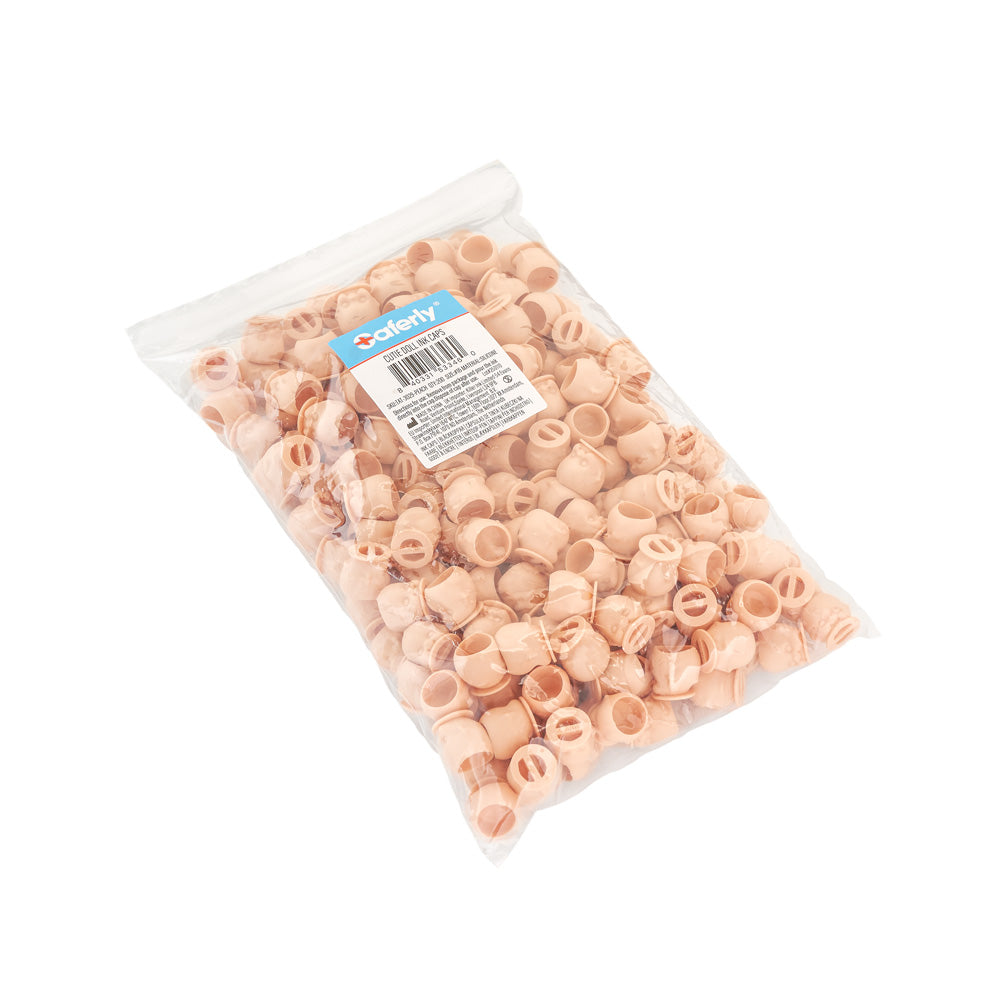 Saferly Cutie Doll Head Silicone Ink Caps —Size #16 (Large) — Bag of 200