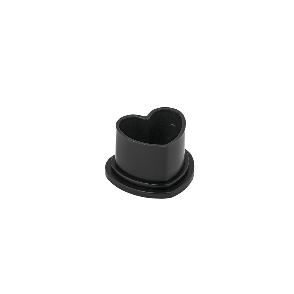 Saferly Heart Silicone Ink Caps — Pick Size and Color — Bag of 500 - Darklab Tattoo SuppliesSaferly Heart Silicone Ink Caps — Pick Size and Color — Bag of 500