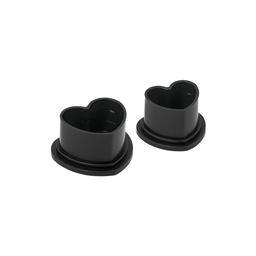 Saferly Heart Silicone Ink Caps — Pick Size and Color — Bag of 500 - Darklab Tattoo SuppliesSaferly Heart Silicone Ink Caps — Pick Size and Color — Bag of 500