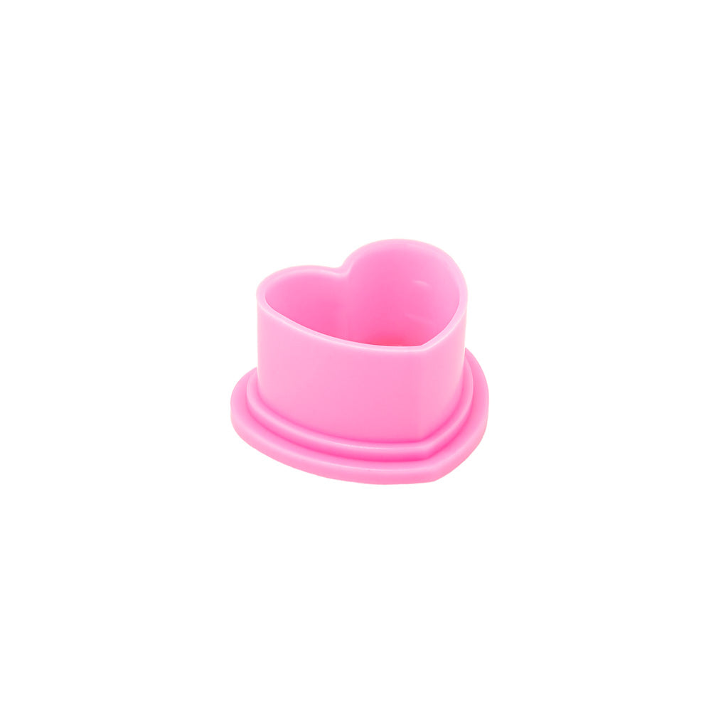 Saferly Heart Silicone Ink Caps — Pick Size and Color — Bag of 500 - Darklab Tattoo Supplies
