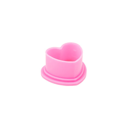 Saferly Heart Silicone Ink Caps — Pick Size and Color — Bag of 500 - Darklab Tattoo SuppliesSaferly Heart Silicone Ink Caps — Pick Size and Color — Bag of 500