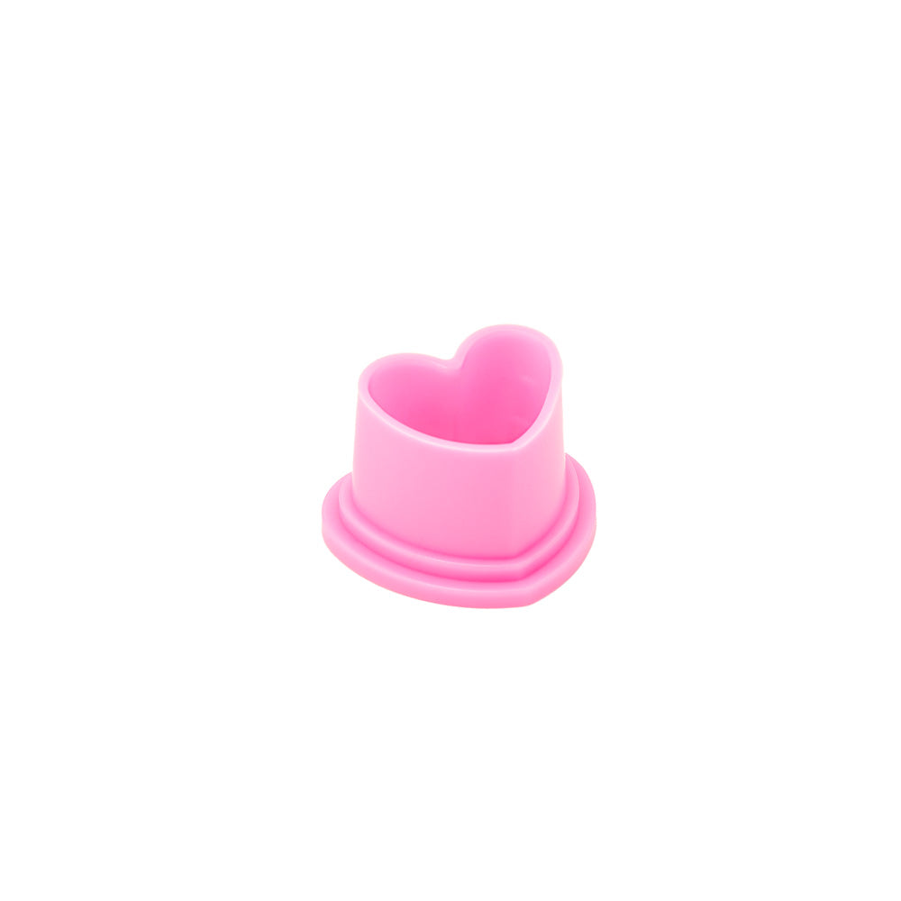 Saferly Heart Silicone Ink Caps — Pick Size and Color — Bag of 500 - Darklab Tattoo Supplies