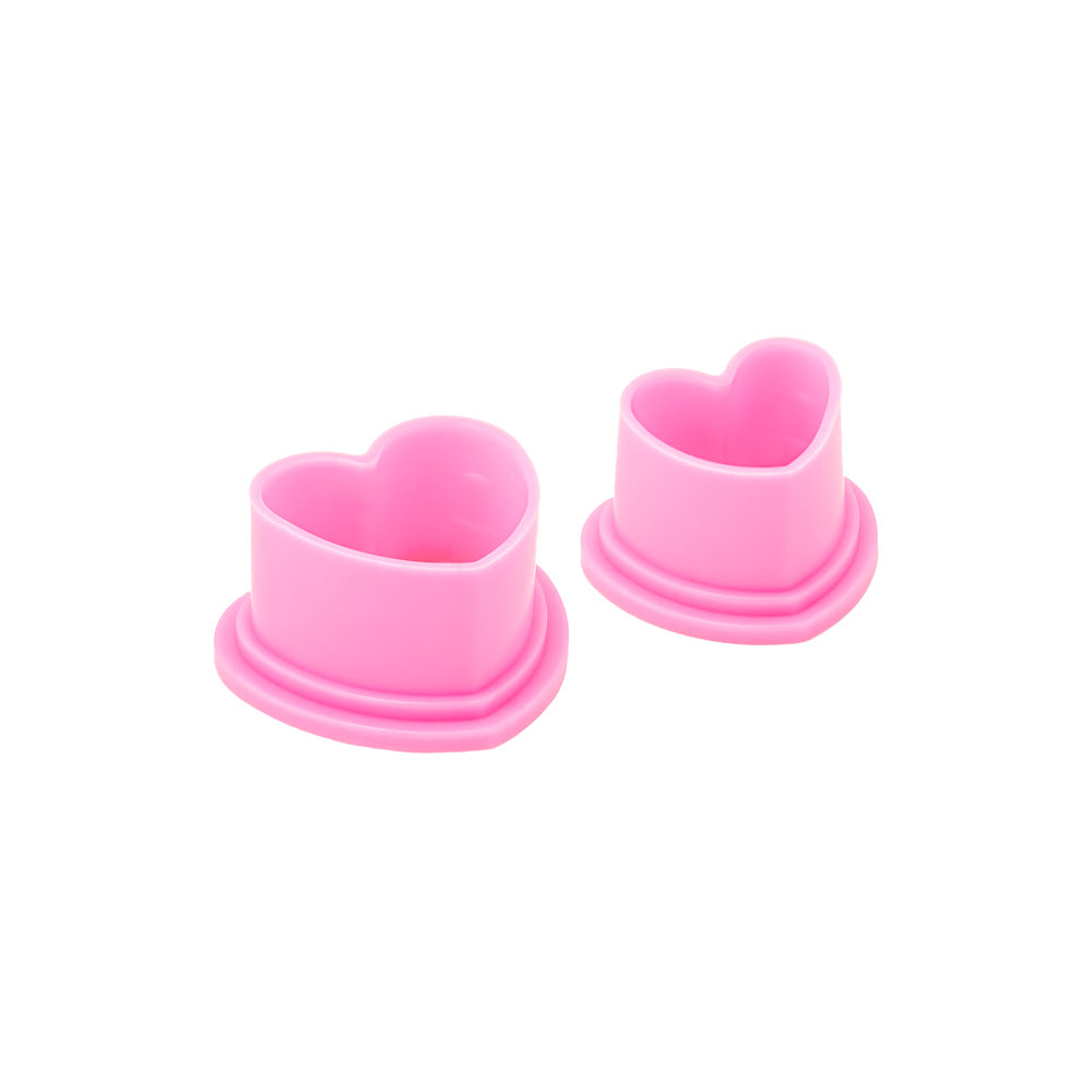 Saferly Heart Silicone Ink Caps — Pick Size and Color — Bag of 500 - Darklab Tattoo SuppliesSaferly Heart Silicone Ink Caps — Pick Size and Color — Bag of 500
