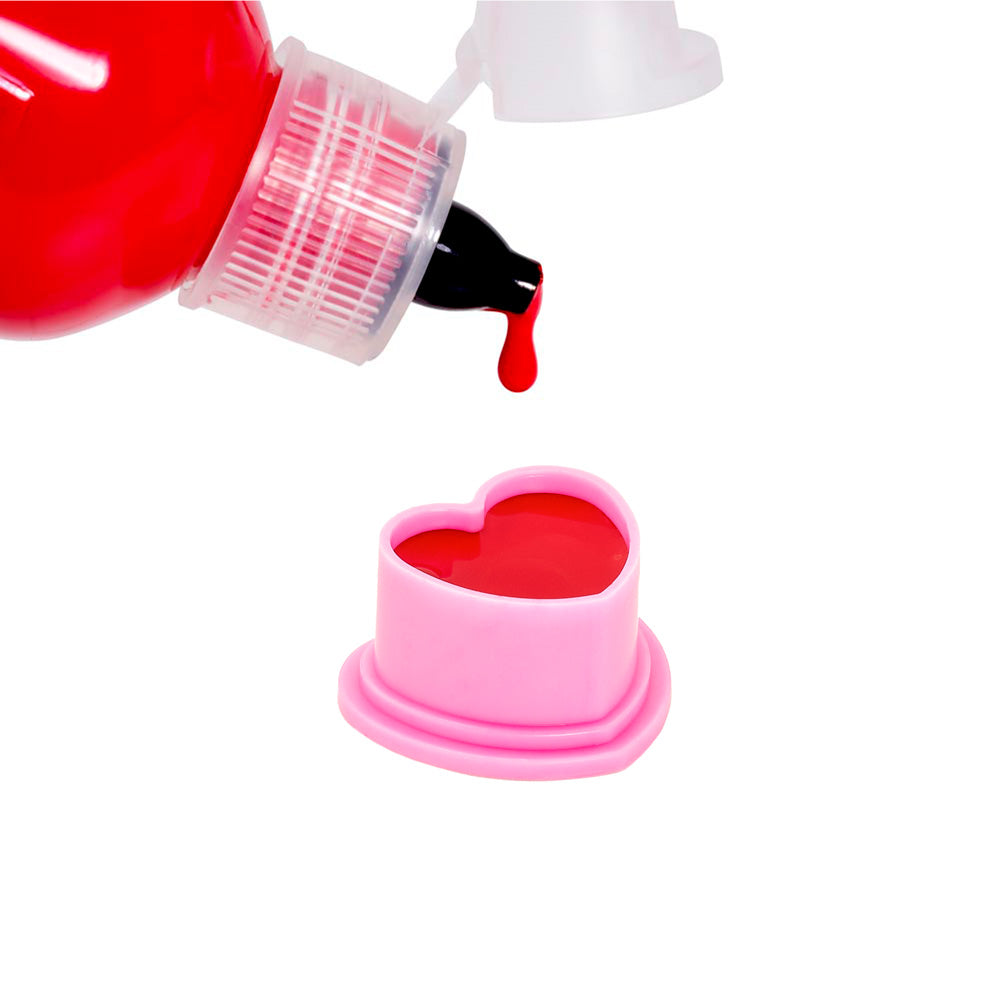 Saferly Heart Silicone Ink Caps — Pick Size and Color — Bag of 500 - Darklab Tattoo Supplies