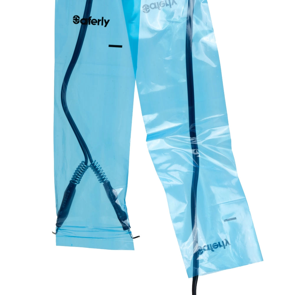 Saferly 20" Clip Cord Sleeves + Machine BagsSaferly 20" Clip Cord Sleeves + Machine Bags — Blue — Box of 200