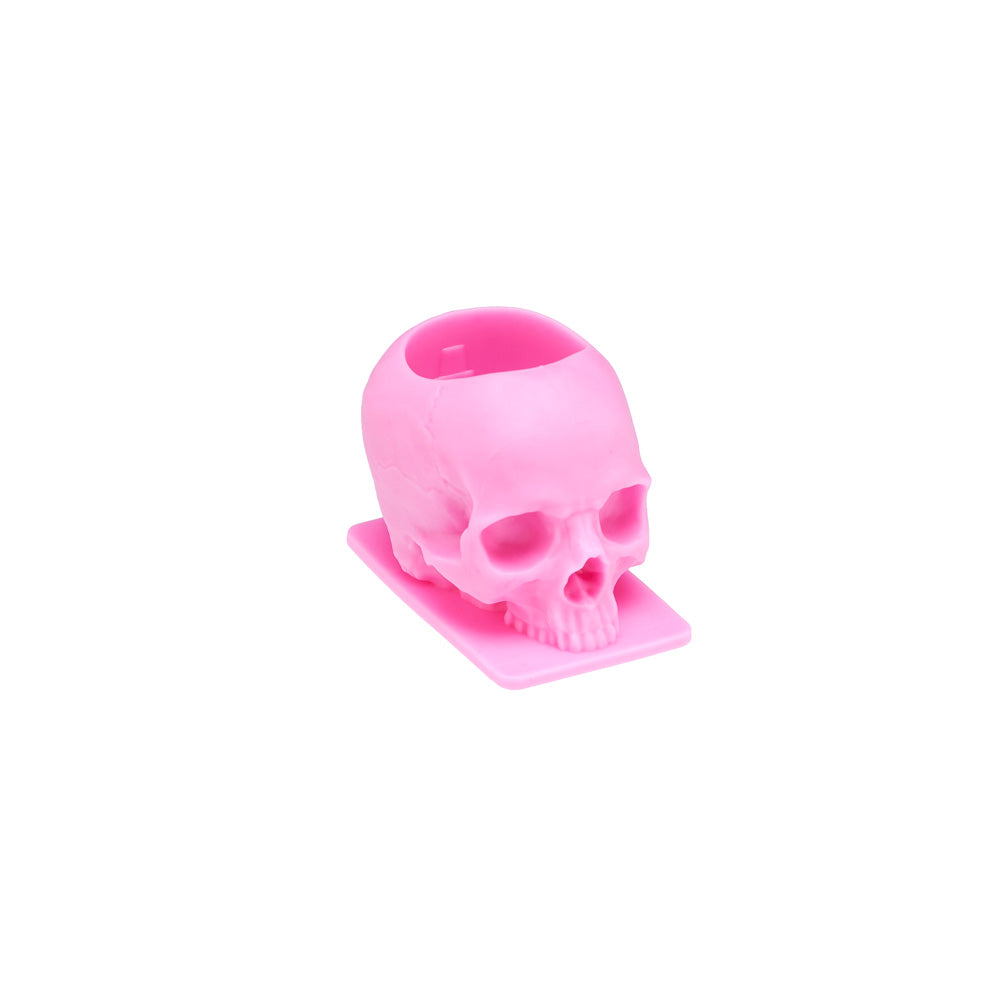 Saferly Skull Silicone Ink Caps —Size #16 (Large) — Bag of 200  — Pick Color - Darklab Tattoo Supplies