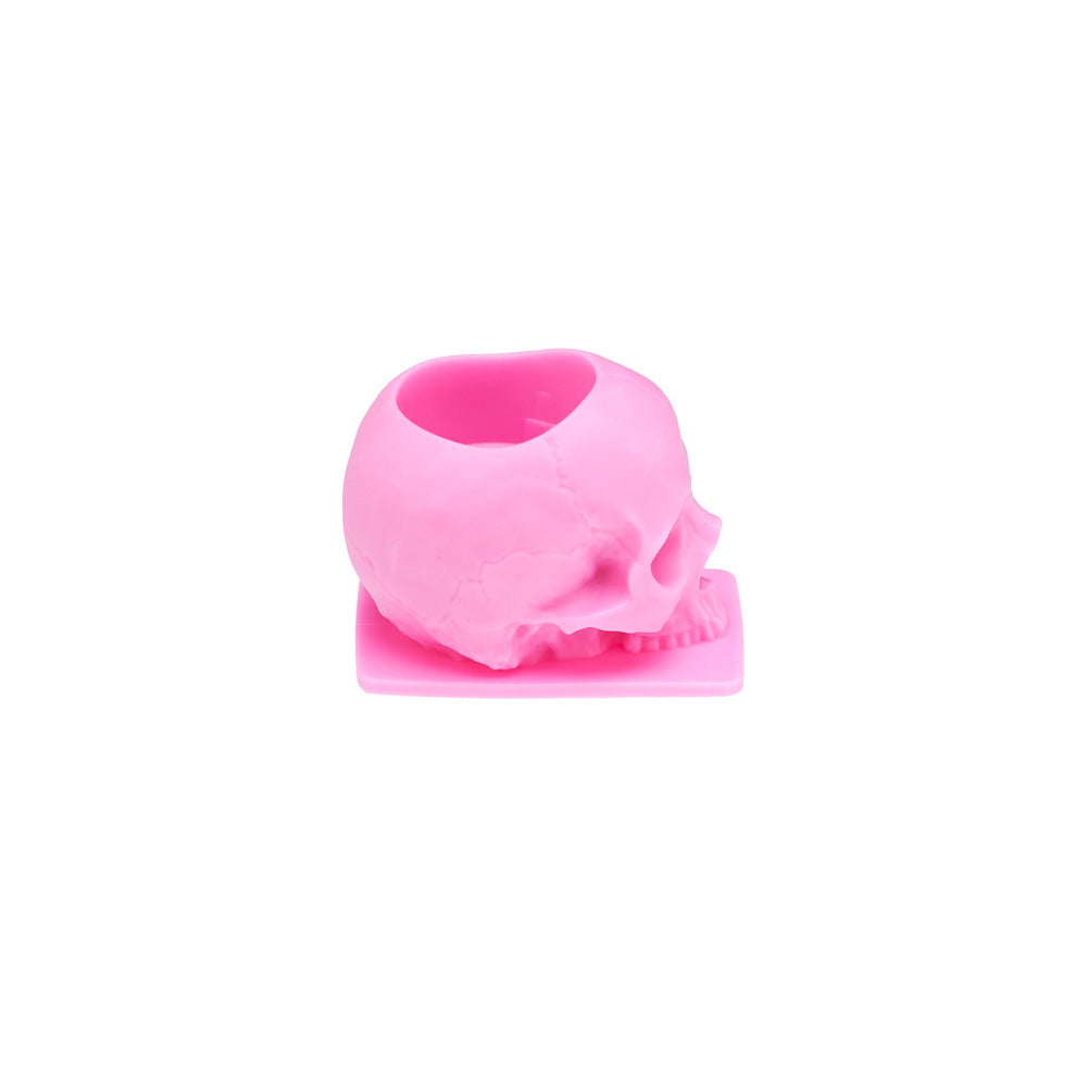 Saferly Skull Silicone Ink Caps —Size #16 (Large) — Bag of 200  — Pick Color - Darklab Tattoo Supplies