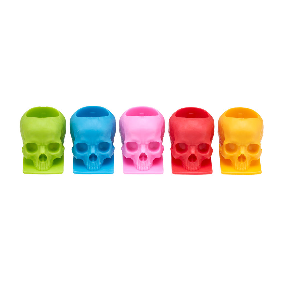 Saferly Skull Silicone Ink Caps —Size #16 (Large) — Bag of 200  — Pick Color - Darklab Tattoo SuppliesSaferly Skull Silicone Ink Caps —Size #16 (Large) — Bag of 200  — Pick Color