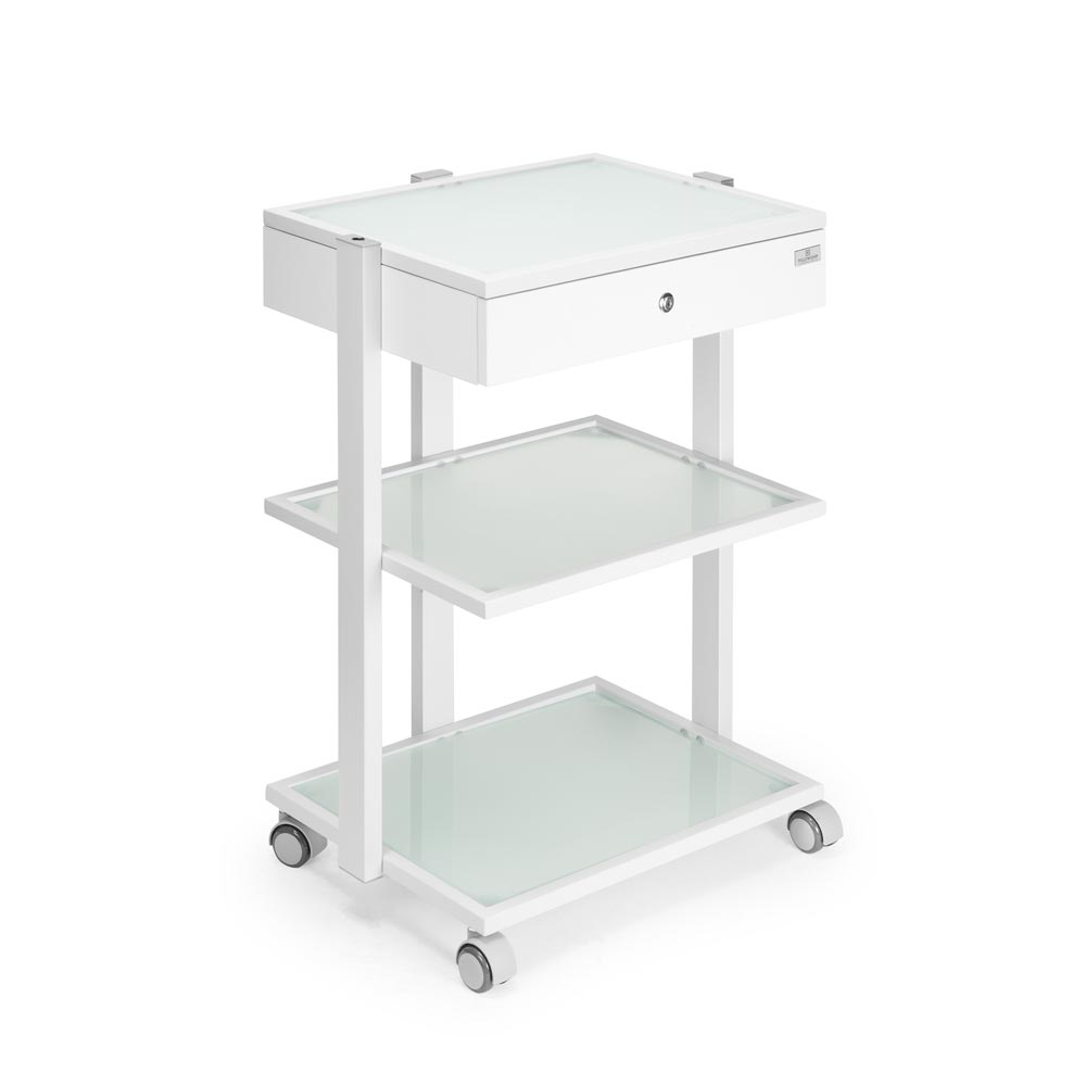 Fellowship Rolling Cart — White