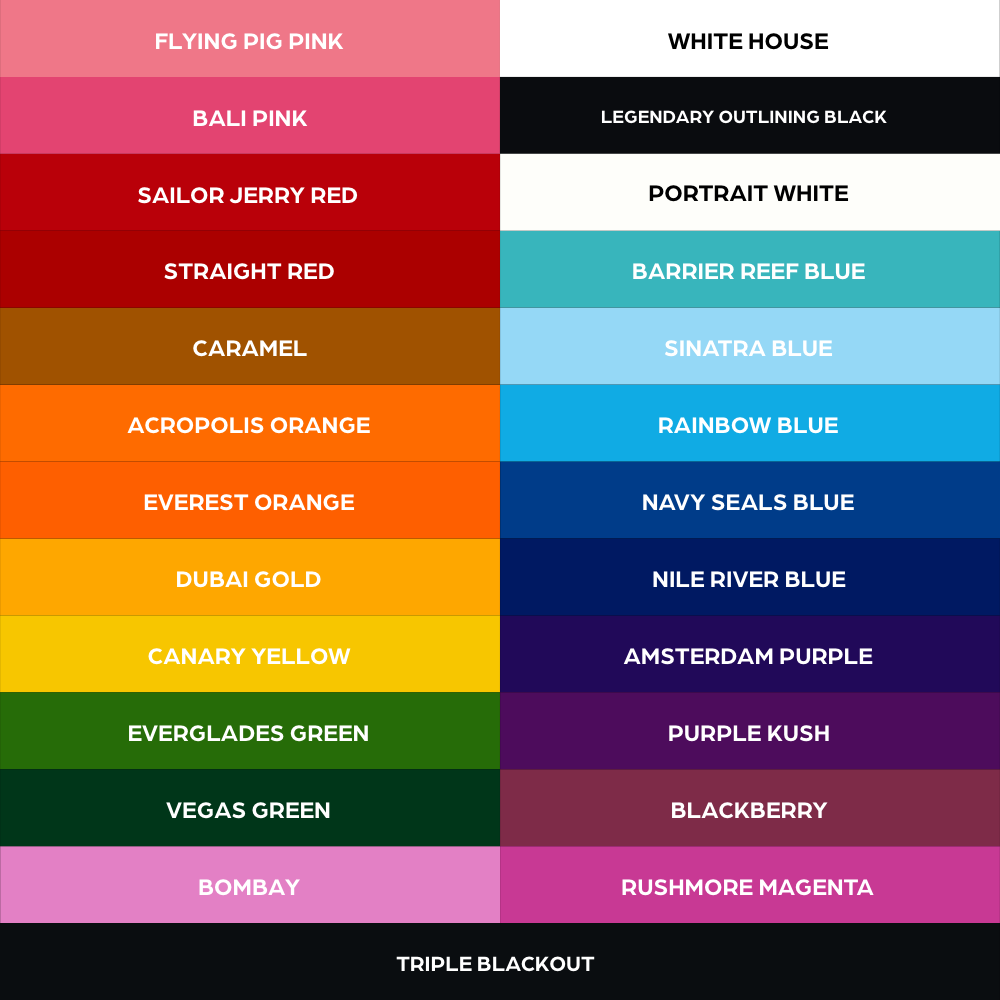 World Famous 25 color bottle set  1oz