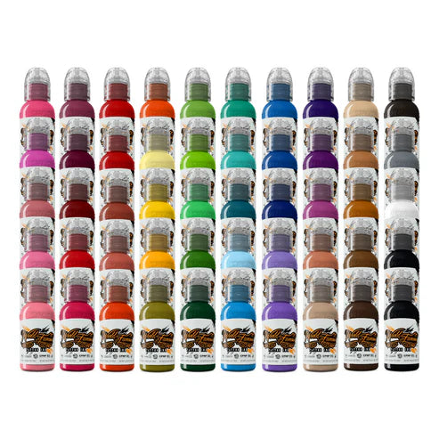 50 color Set — World Famous — 1oz - Darklab Tattoo Supplies