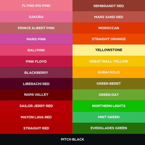 50 color Set — World Famous — 1oz - Darklab Tattoo Supplies