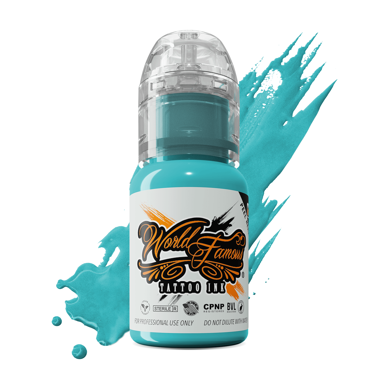 WFBRB1/2 World Famous Barrier Reef Blue 1/2ozBarrier Reef Blue | World Famous Tattoo Ink