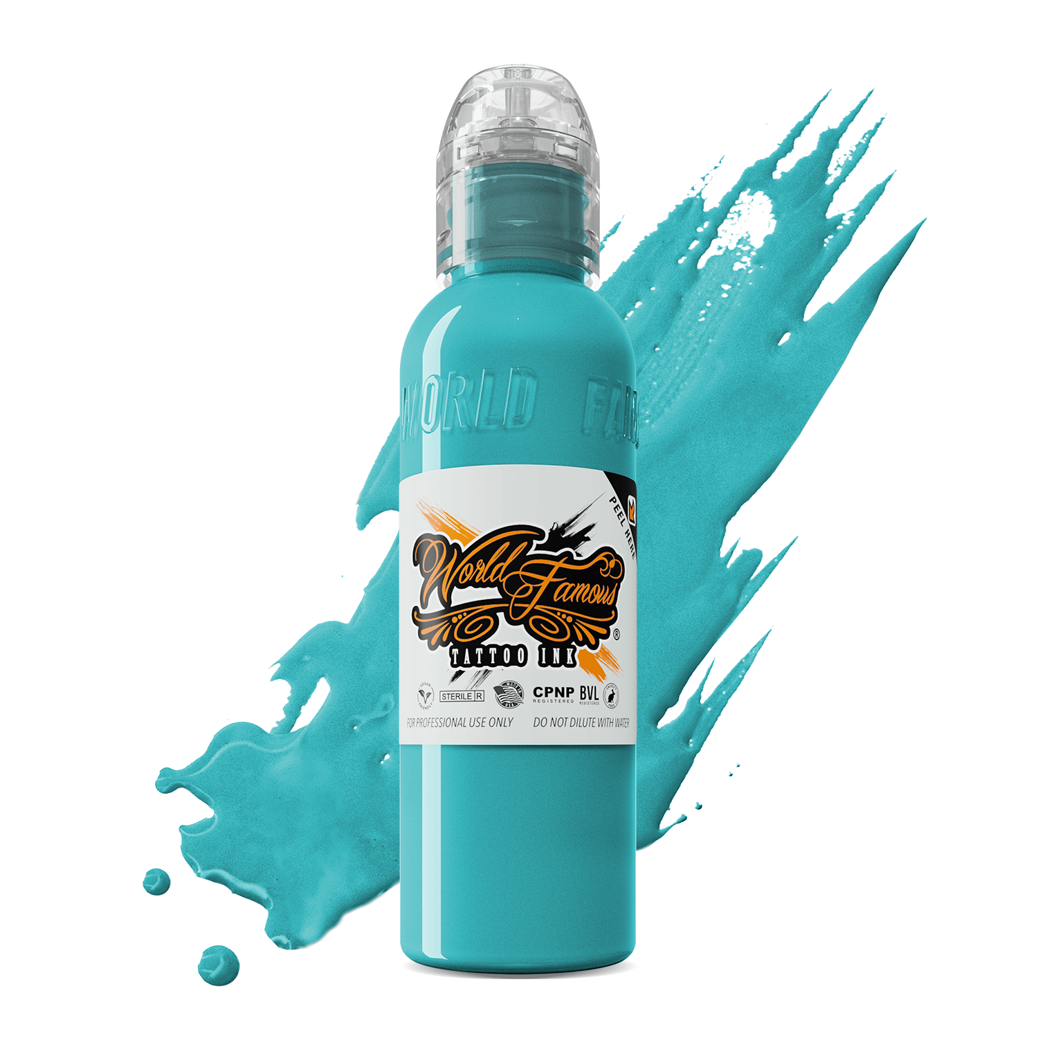 WFBRB2 World Famous Barrier Reef Blue 2ozBarrier Reef Blue | World Famous Tattoo Ink