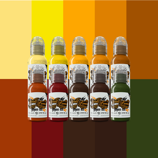 Pony Lawson 24k Set — World Famous Tattoo Ink — 1oz
