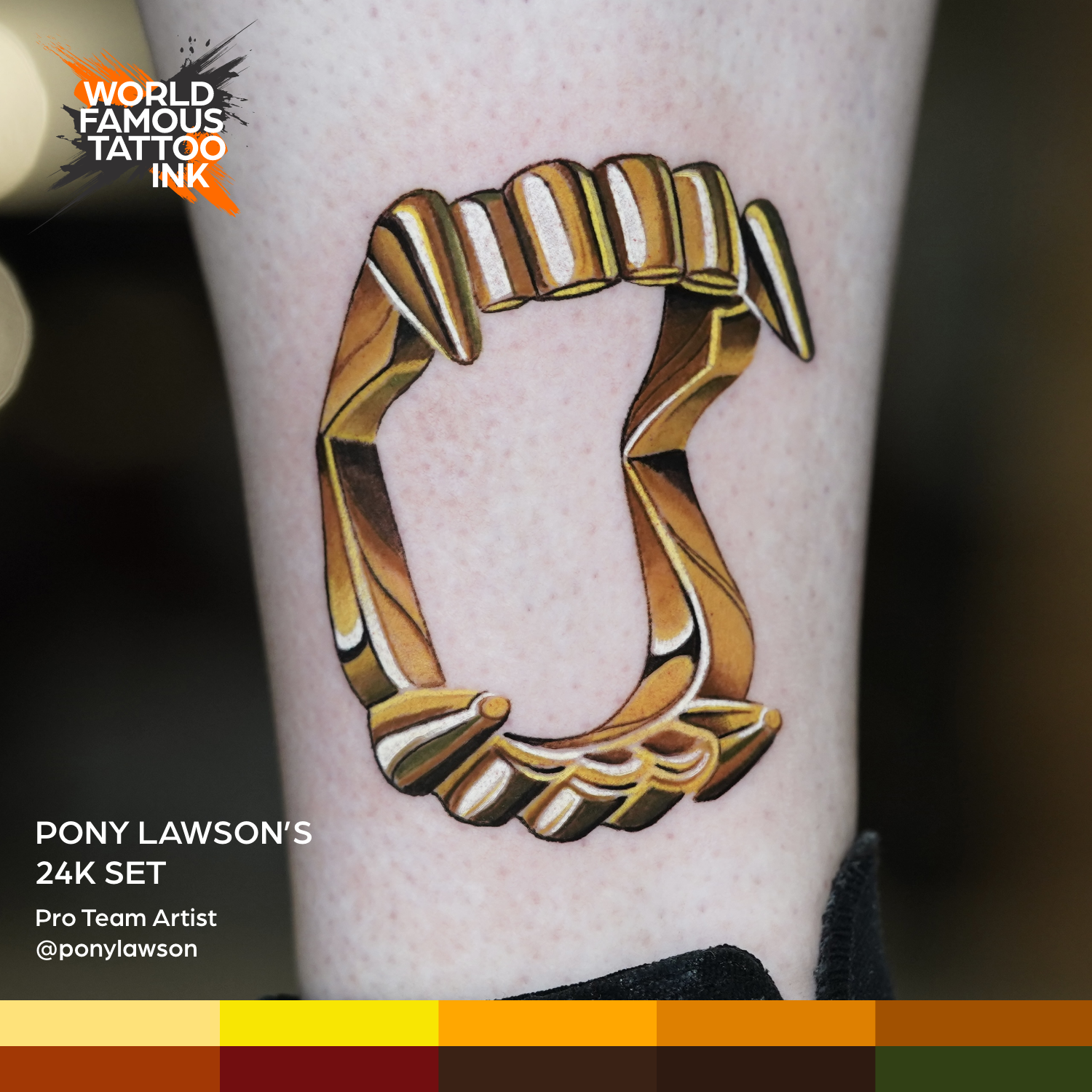 Pony Lawson 24k Set — World Famous Tattoo Ink — 1oz - Darklab Tattoo SuppliesPony Lawson 24k Set — World Famous Tattoo Ink — 1oz