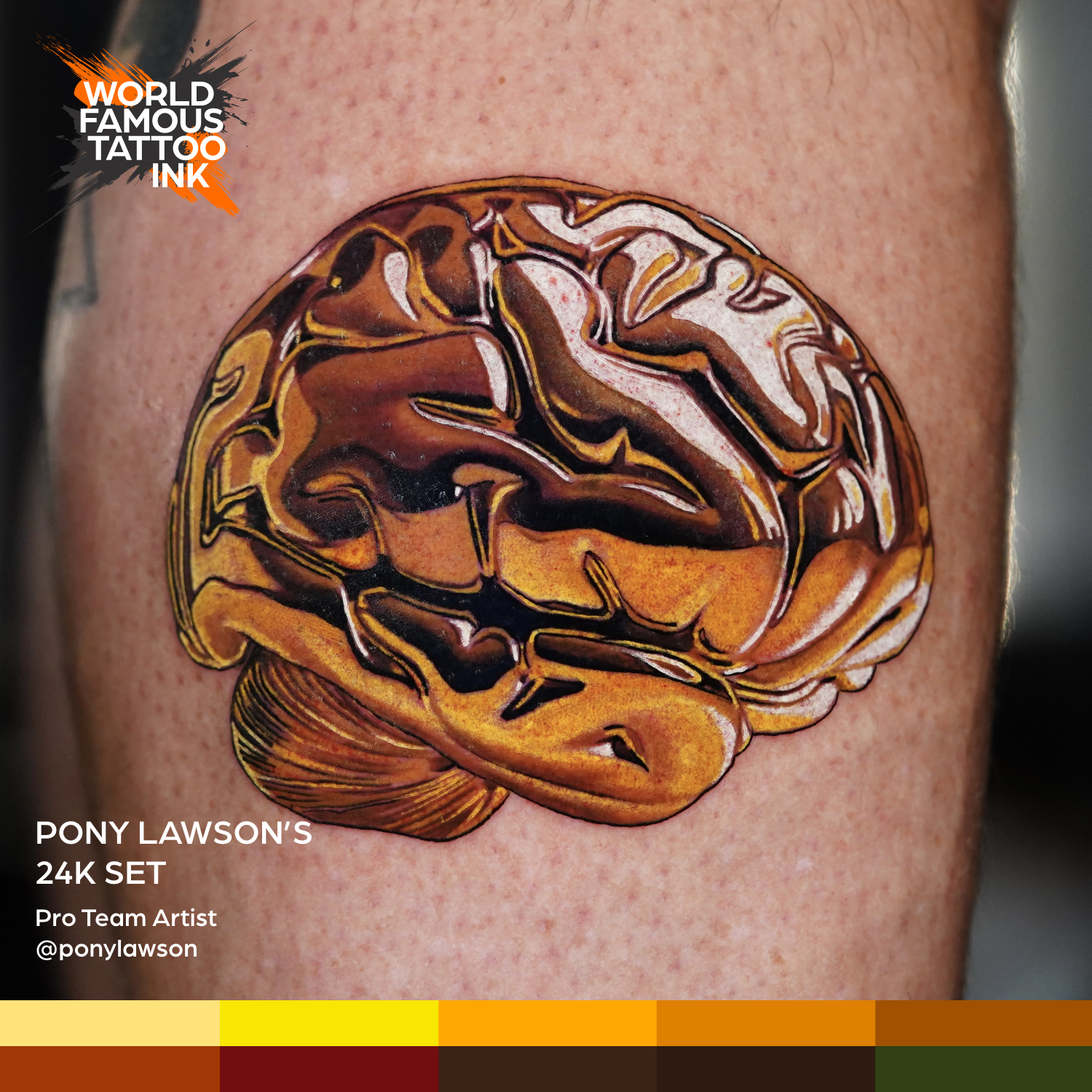 Pony Lawson 24k Set — World Famous Tattoo Ink — 1oz - Darklab Tattoo SuppliesPony Lawson 24k Set — World Famous Tattoo Ink — 1oz