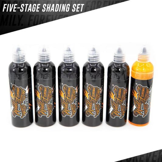 World Famous Five-Stage Shading Set | World Famous Tattoo Ink