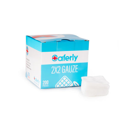 Saferly Gauze — Box of 200 — Pick Size - Darklab Tattoo SuppliesSaferly Gauze — Box of 200 — Pick Size