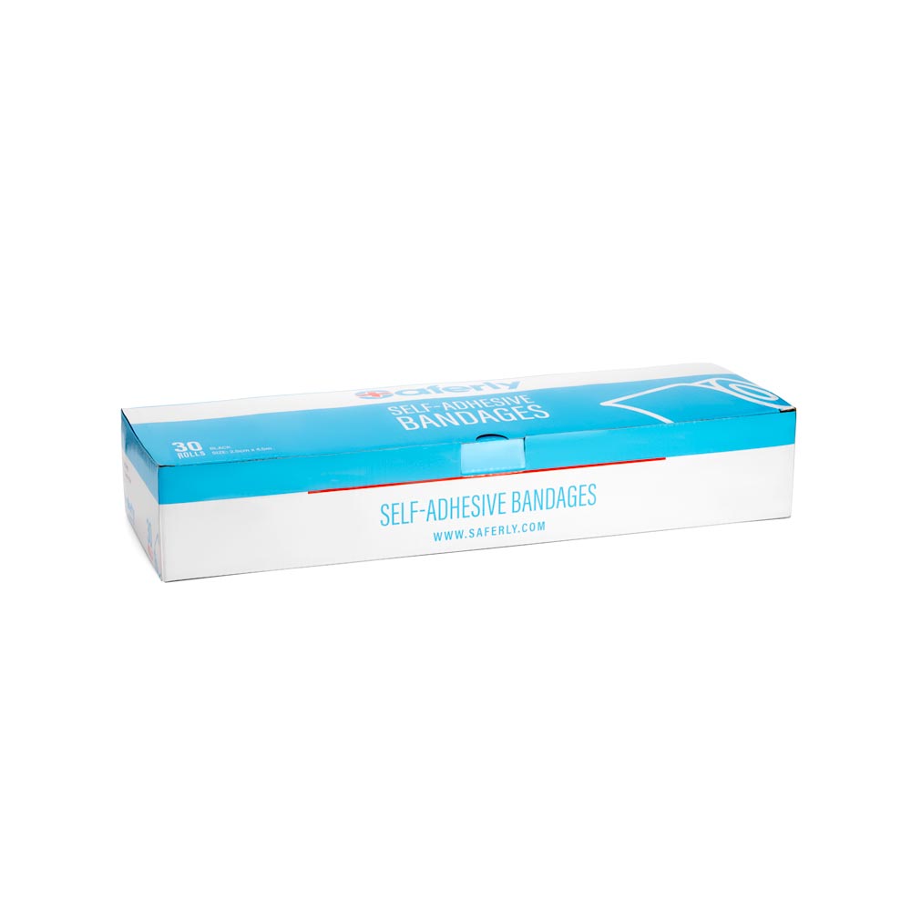 Saferly 1” Medical Cohesive Wrap — Case of 30