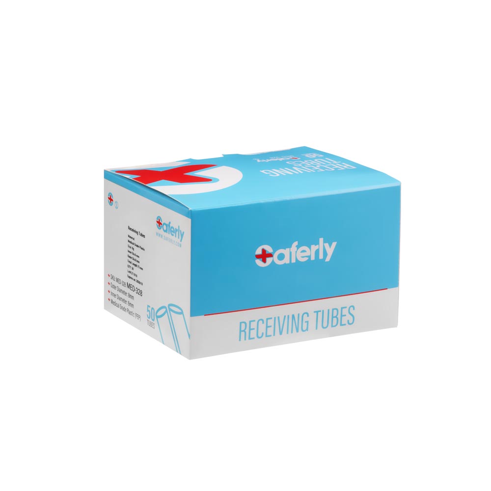 Saferly Plastic Disposable 0g Receiving Tubes — Box of 50 - Darklab Tattoo SuppliesSaferly Plastic Disposable 0g Receiving Tubes — Box of 50