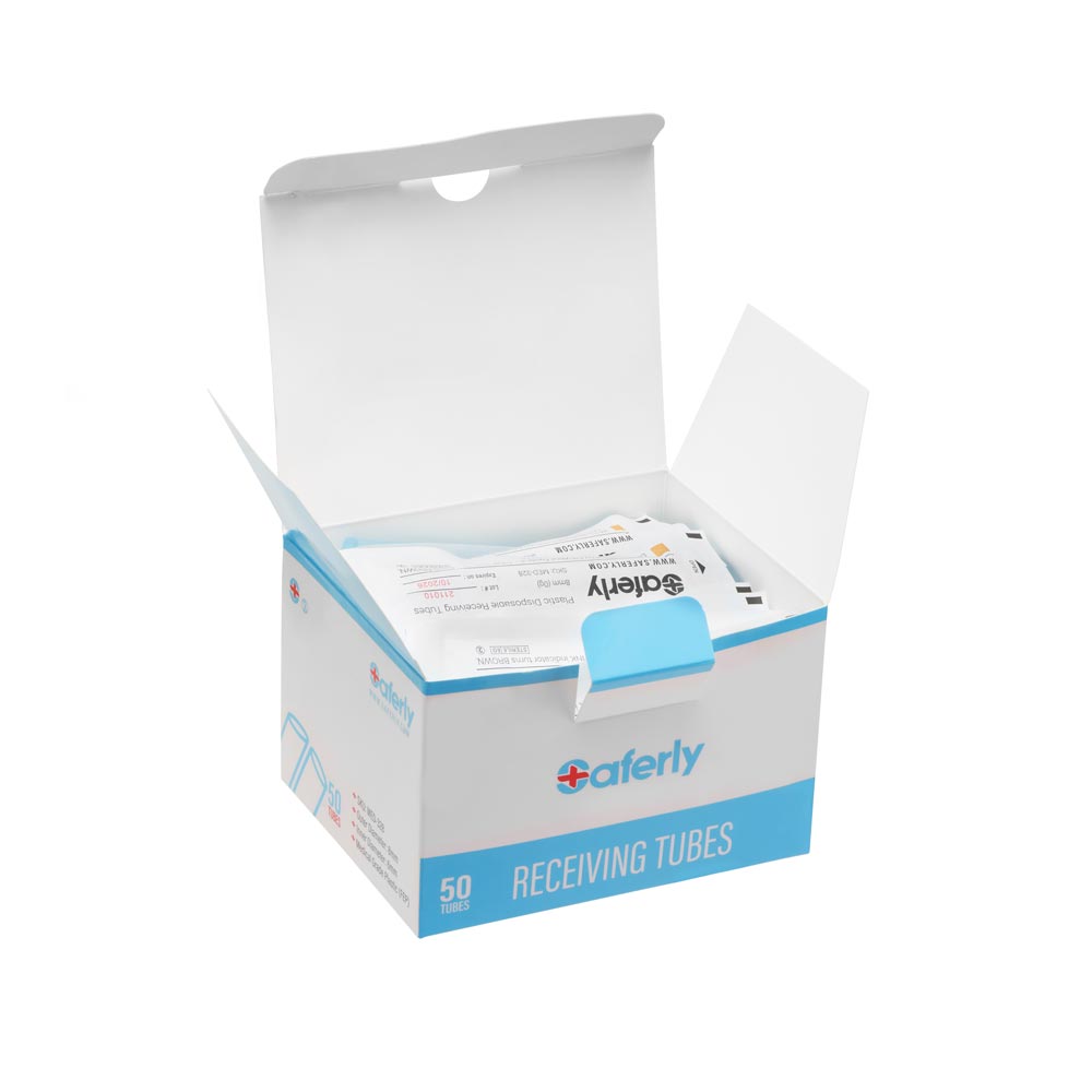 Saferly Plastic Disposable 0g Receiving Tubes — Box of 50 - Darklab Tattoo SuppliesSaferly Plastic Disposable 0g Receiving Tubes — Box of 50