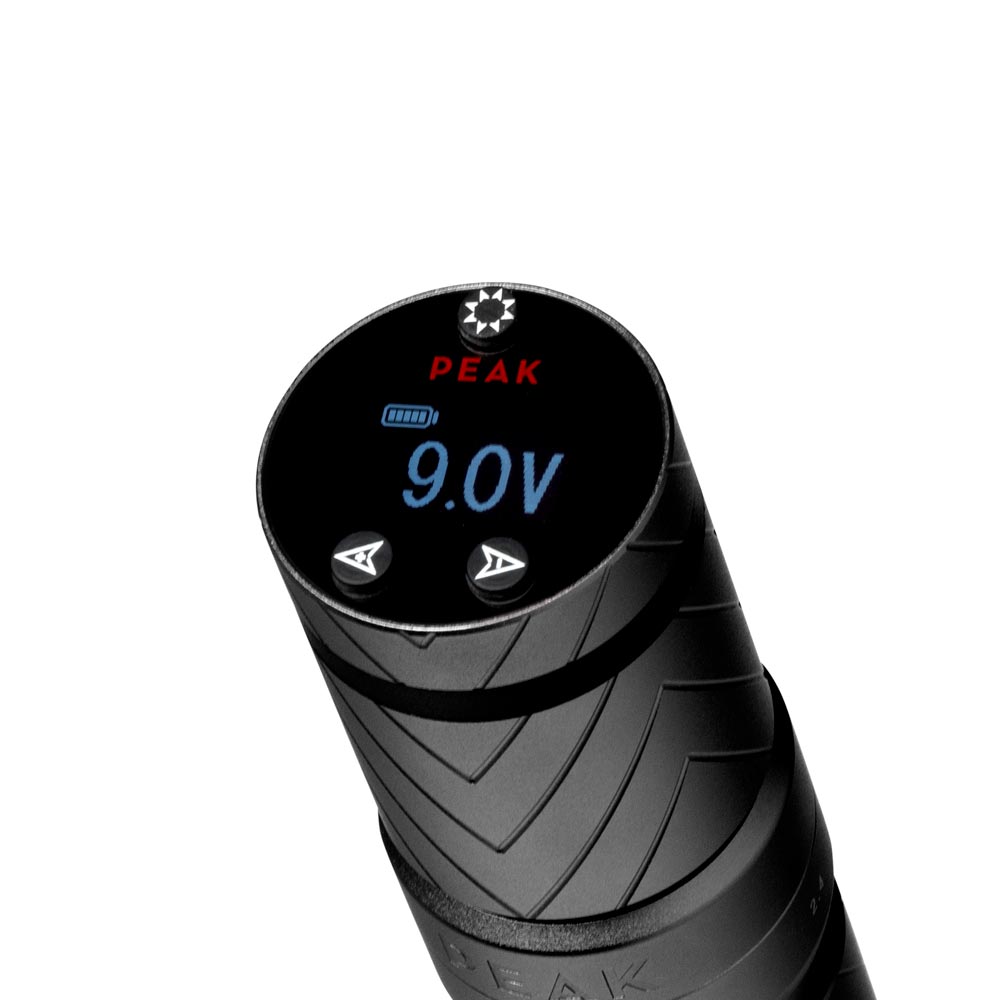 Peak Solice with Extra Battery Pack — Pick Color and Battery Type - Peak NeedlesSolice Pro Adjustable Stroke Wireless Pen Tattoo Machine with 1 Spare Battery