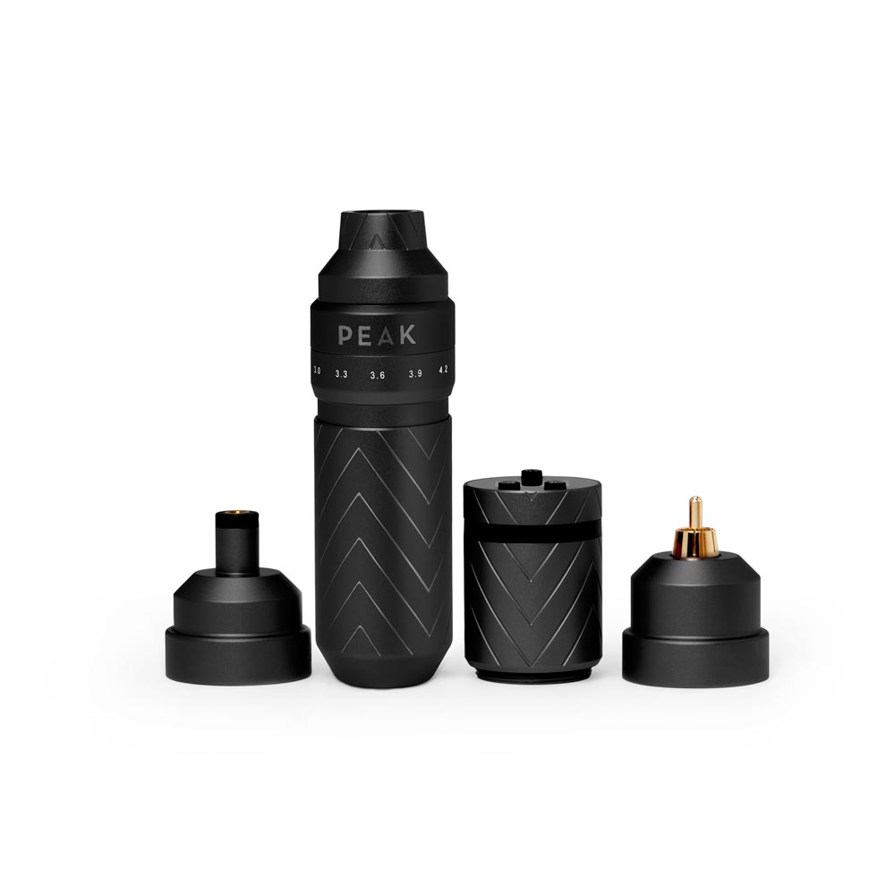Peak Solice with Extra Battery Pack — Pick Color and Battery Type - Peak NeedlesSolice Pro Adjustable Stroke Wireless Pen Tattoo Machine with 1 Spare Battery