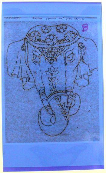 Blue Thermofax Carrier ResultsBlue Thermofax Carrier - Use With Oldschool Thermofax Machines - Blue Acetate Thermal Paper