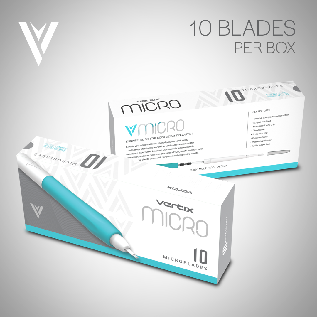 Vertix Micro Microblade - U Curved Blade - Pack of 10 Microblades ...