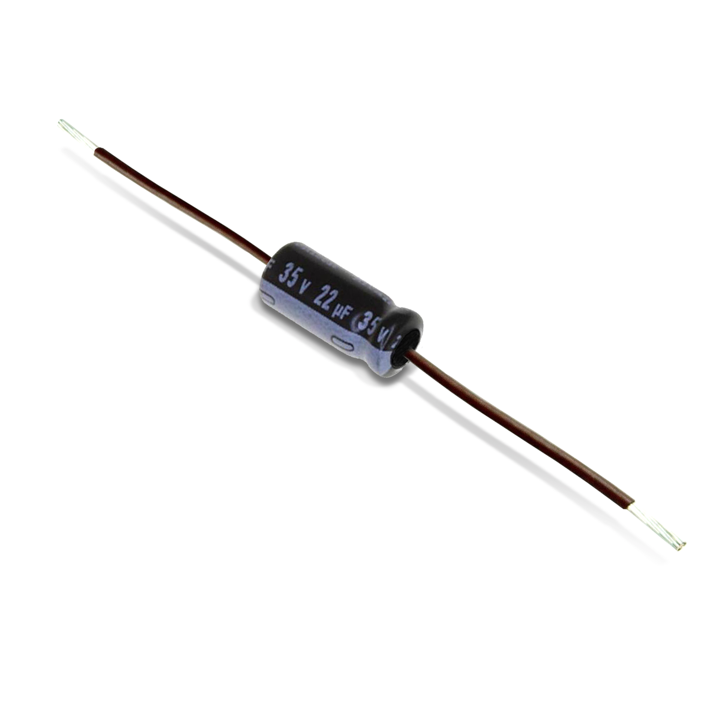 22uf x 35v (Ready insulated + terminal)