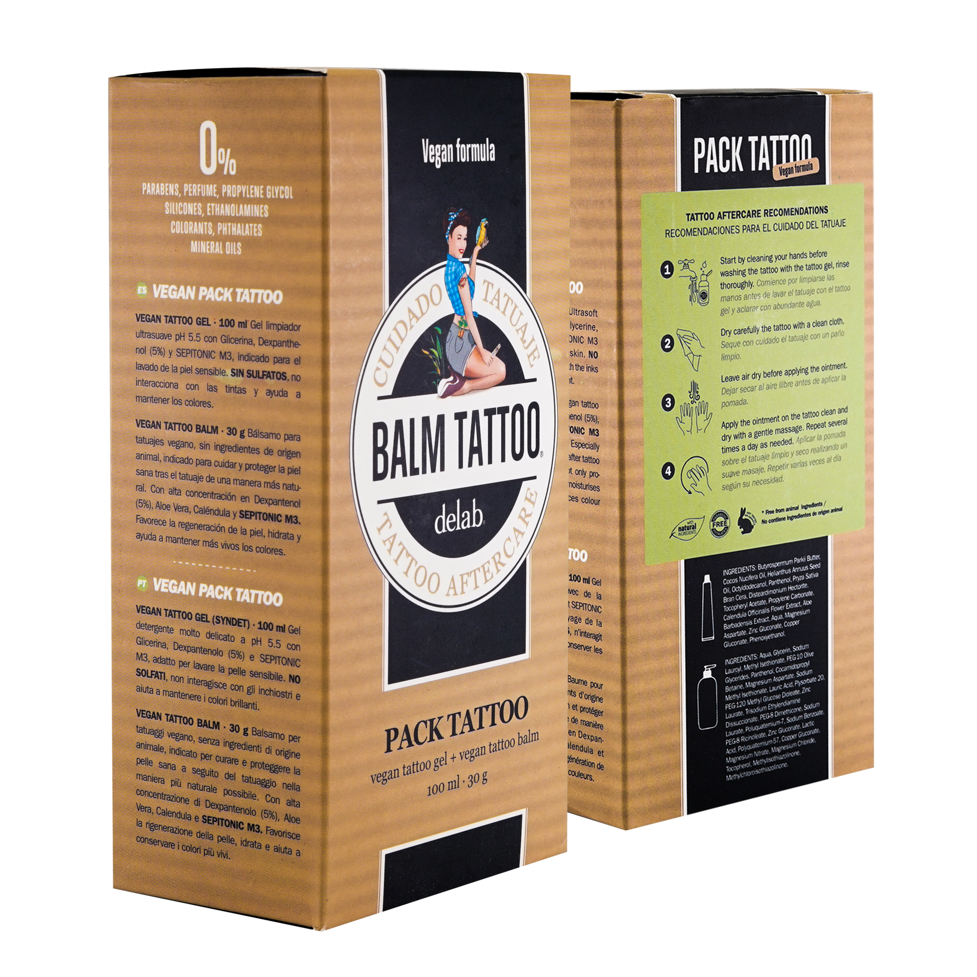 Balm Tattoo Pack Vegan Gel + Balm