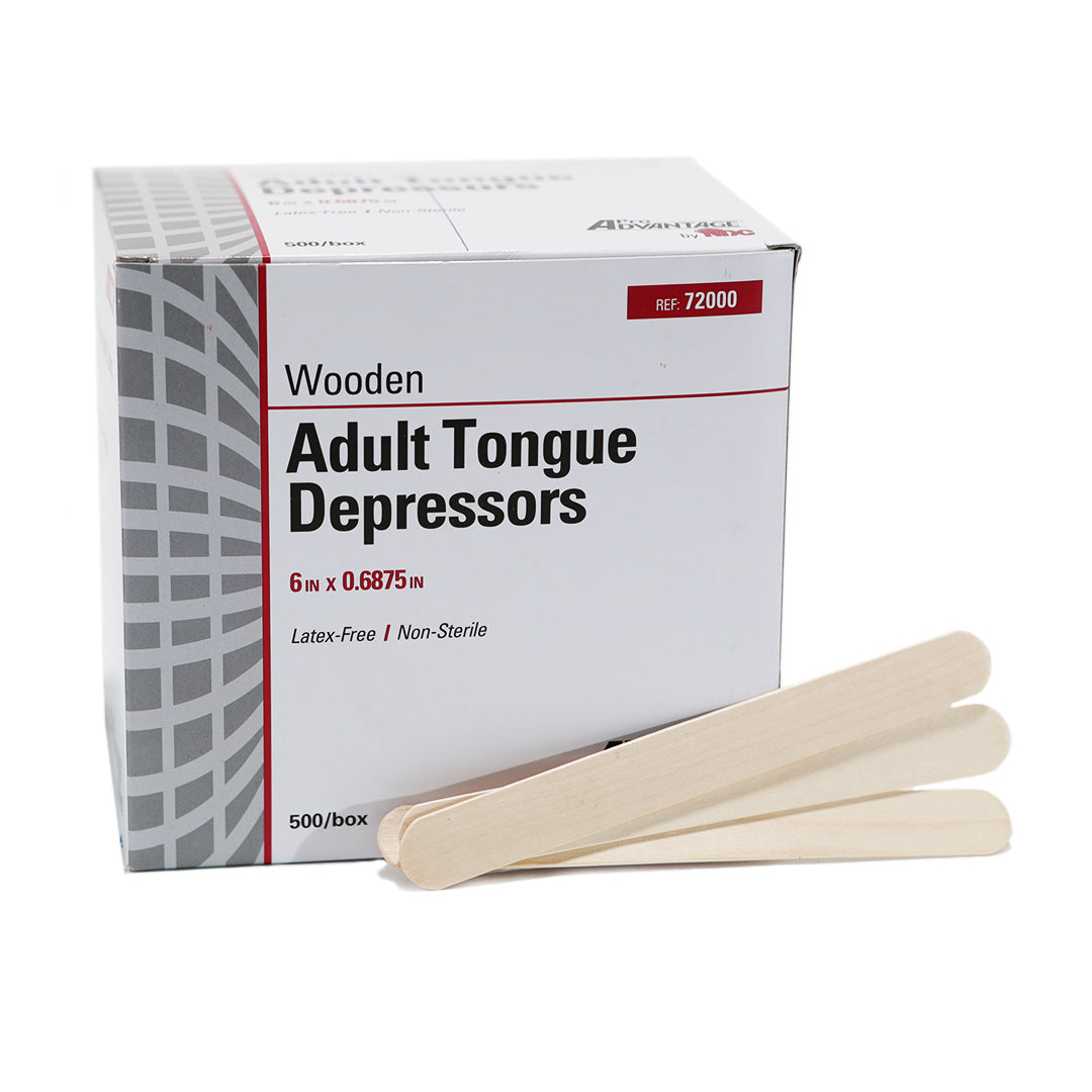 Saferly Tongue Depressors — Adult Size — Box of 500 – Darklab