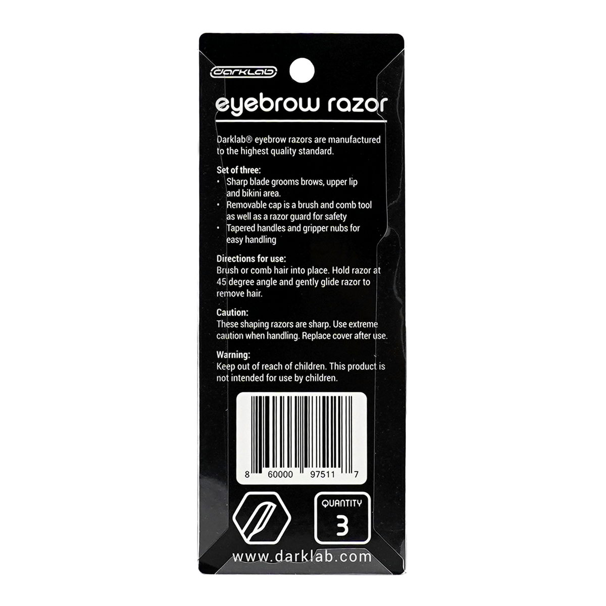 Eye Bro Razor Eyebrow Razor (3 pack) – Darklab Tattoo Supplies