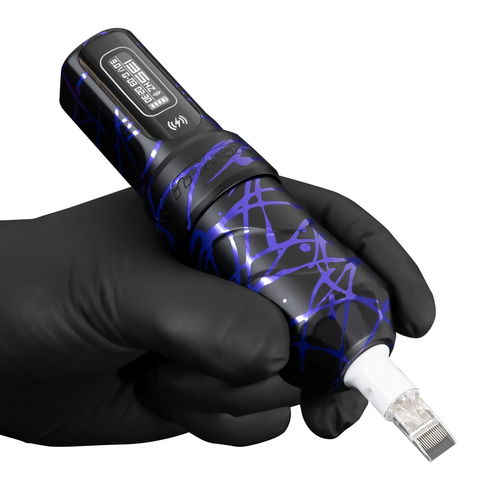 Flux Max Purple Hydra w/ 2 PowerBolts II Darklab Tattoo Supplies