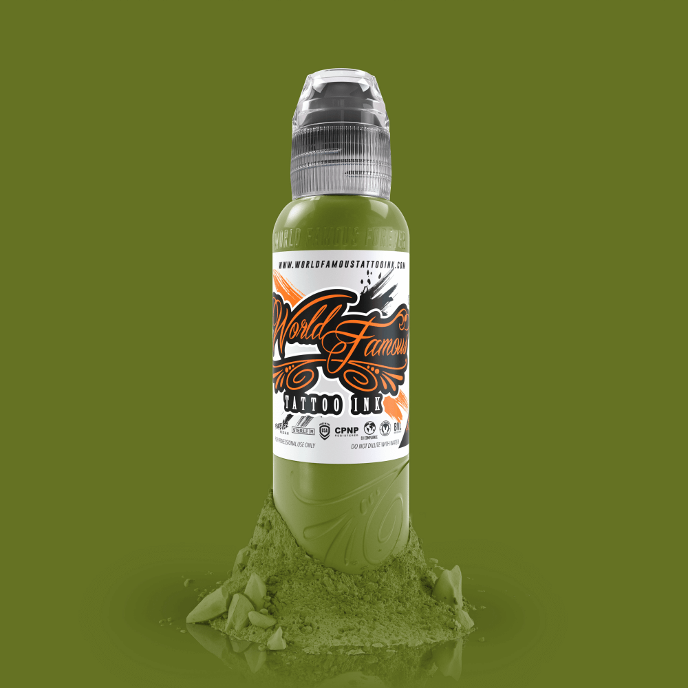 Olive Green - Jay Freestyle Watercolor Ink | World Famous Tattoo Ink