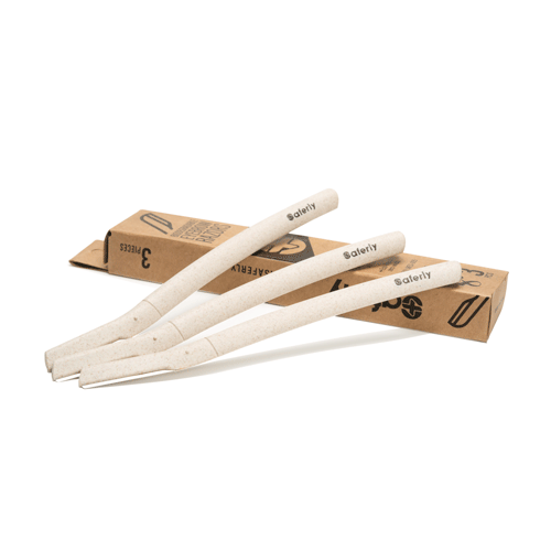 Saferly Biodegradable Eyebrow Razors - 3 Pack