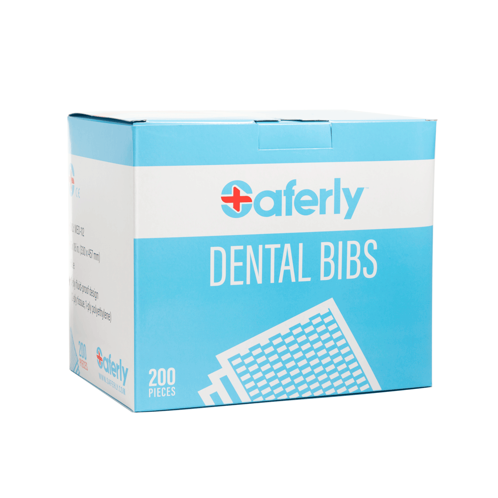 Saferly Blue Dental Bibs