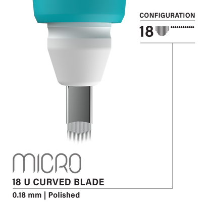 Vertix Micro Microblade - U Curved Blade - Pack of 10 Microblades - Darklab Tattoo SuppliesVertix Micro Microblade - U Curved Blade - Pack of 10 Microblades