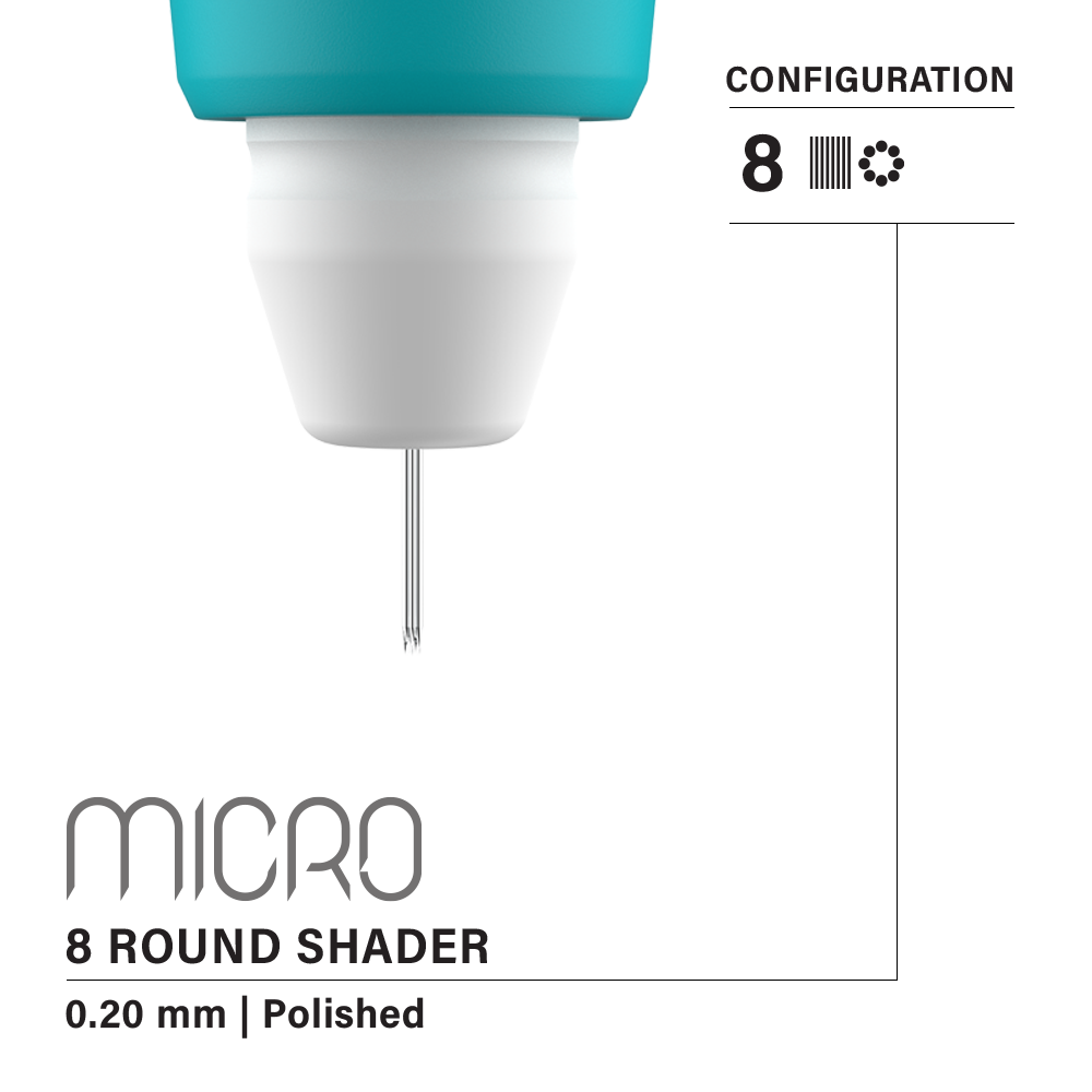Vertix Micro Microblade - Round Shader Blade - Pack of 10 Microblades