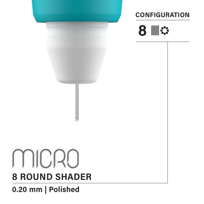 Vertix Micro Microblade - Round Shader Blade - Pack of 10 Microblades