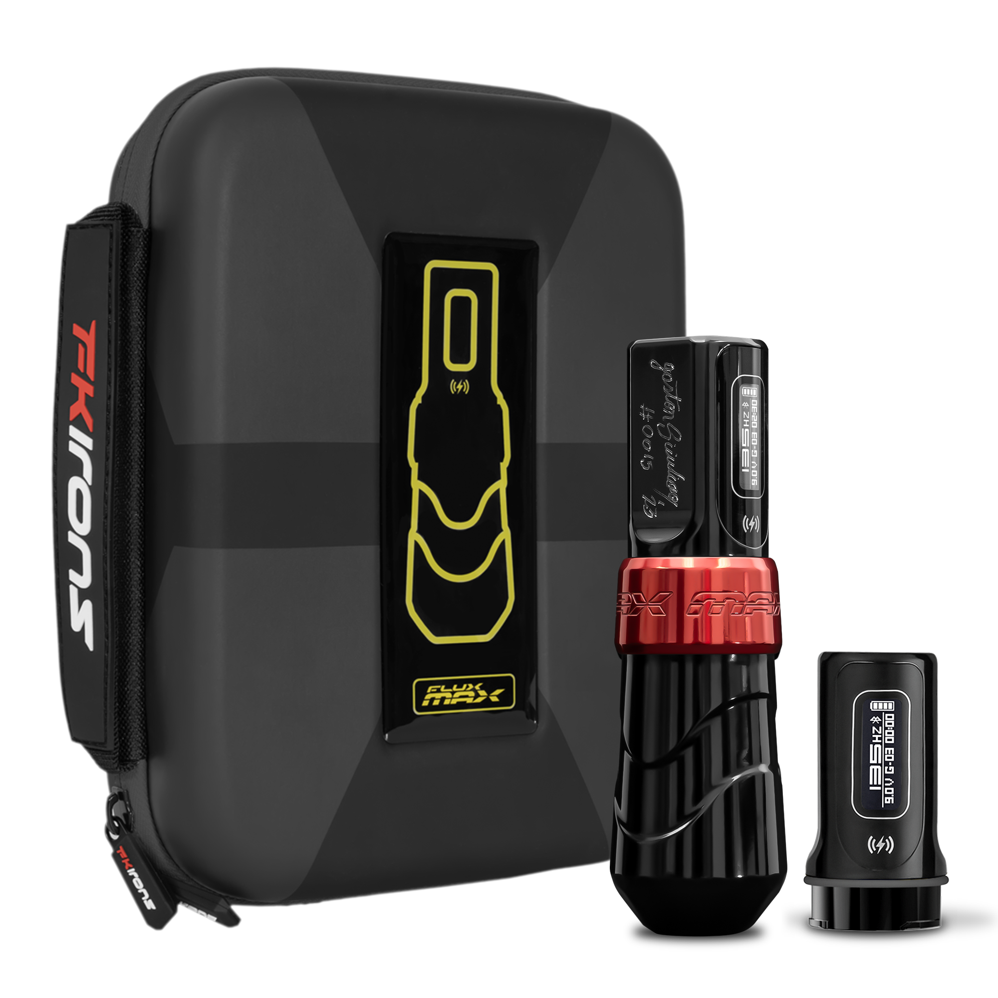 Flux Max Ruby w/ 2 PowerBolts II Darklab Tattoo Supplies