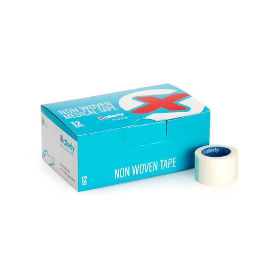 Saferly Non-Woven Surgical Medical Cloth Tape — Case of 12