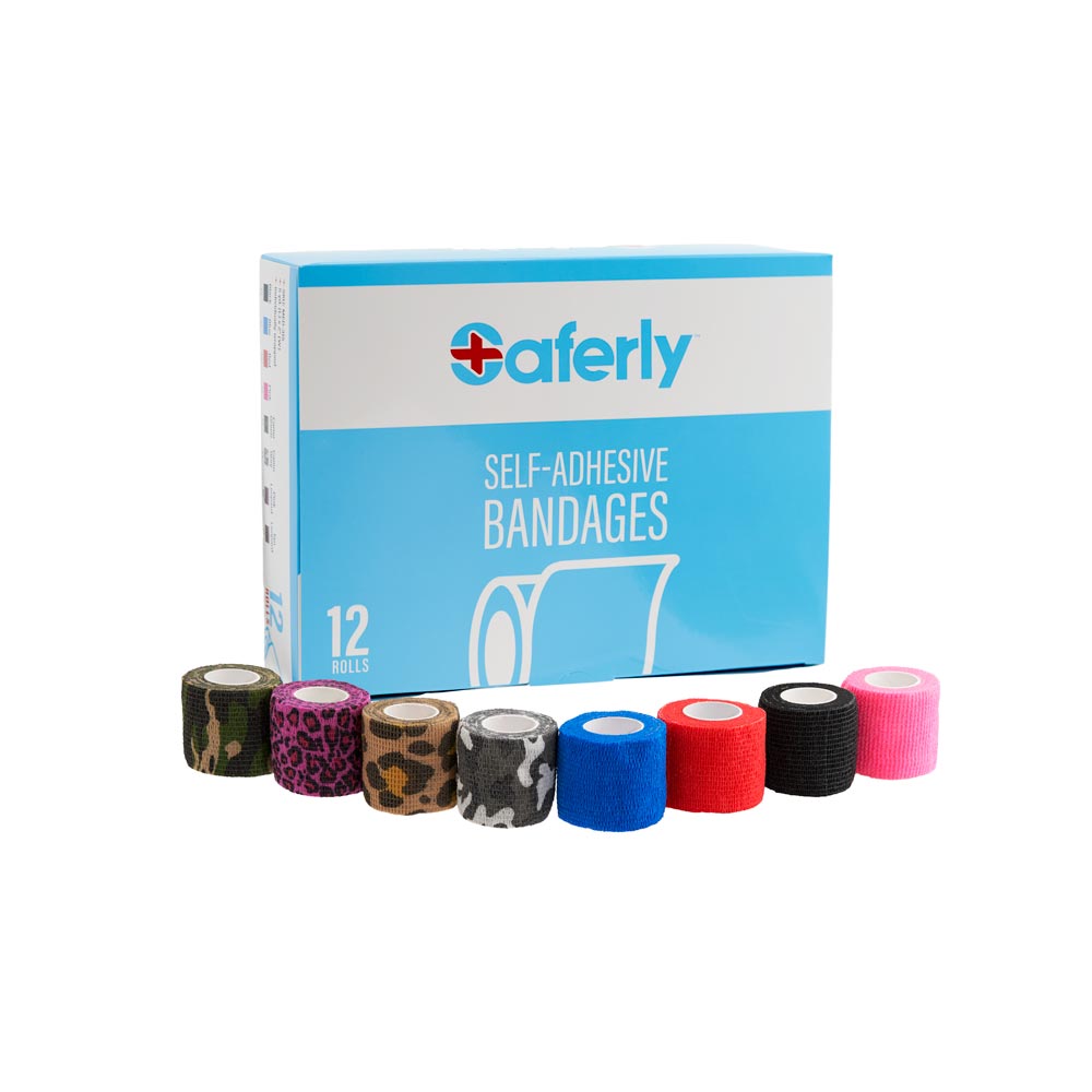 Saferly Cohesive Bandage Wrap — Box of 12