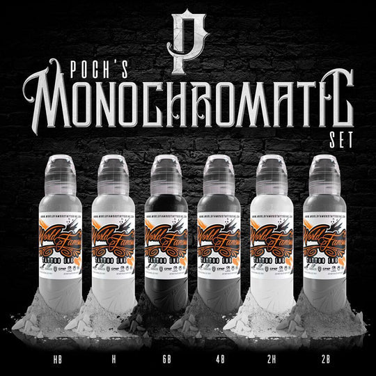 Poch Mono Chromatic Set | World Famous Tattoo Ink