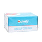 Saferly Extra Long Blue Clip Cord Sleeves and Machine Bags — Box of 200