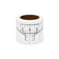 Saferly Disposable Eyebrow Ruler Stickers — Roll of 50