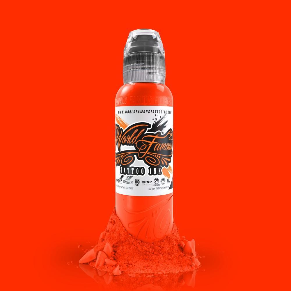 Straight Orange | World Famous Tattoo Ink - Darklab Tattoo SuppliesStraight Orange | World Famous Tattoo Ink